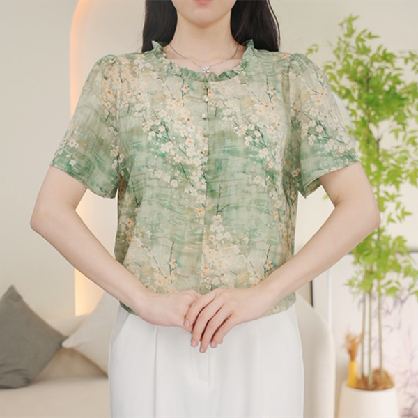 2024夏季新款显瘦气质休闲女洋气时尚上衣小衫#7935