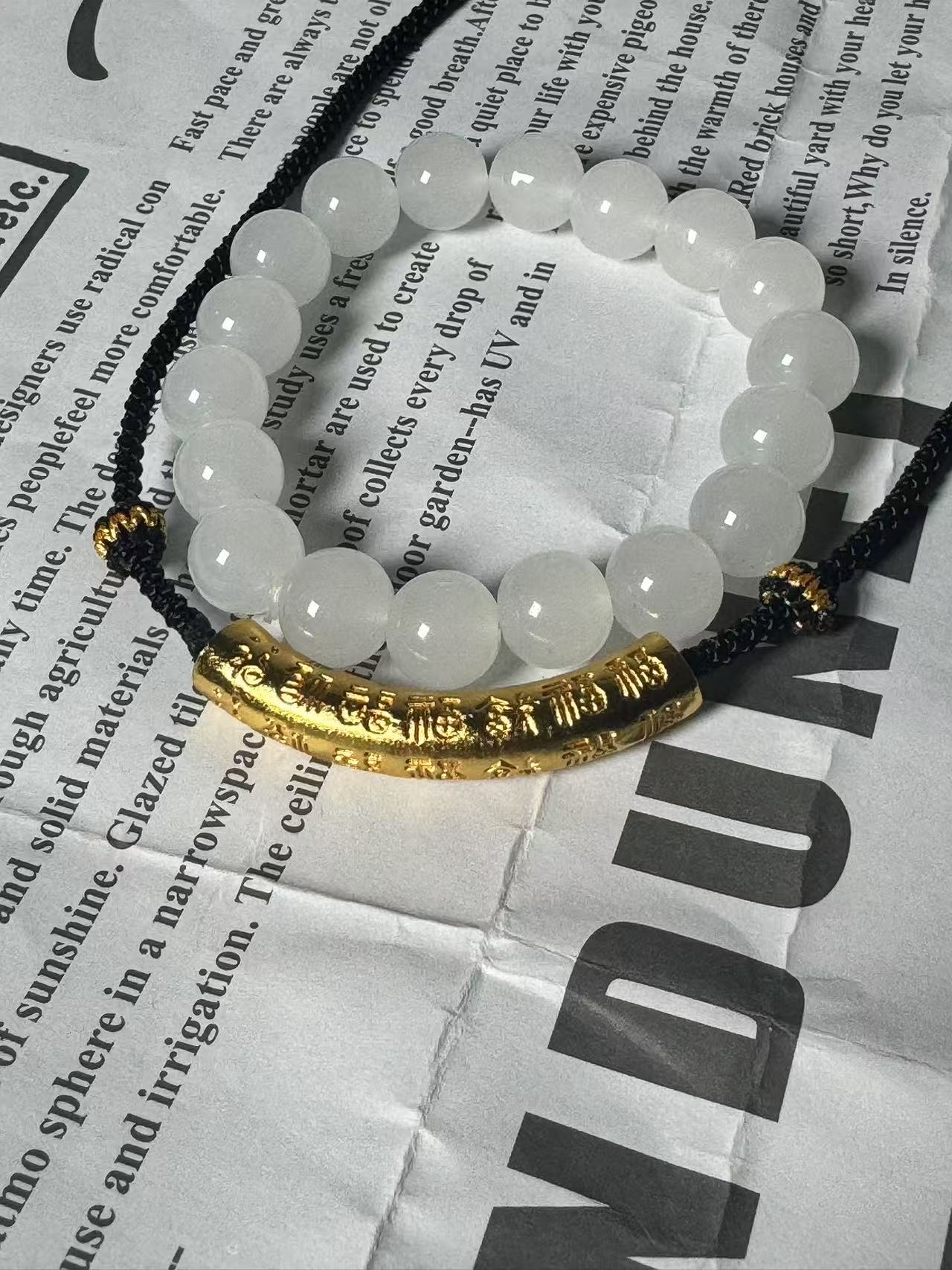 足金豪镶弯管项链轻奢时尚款4063