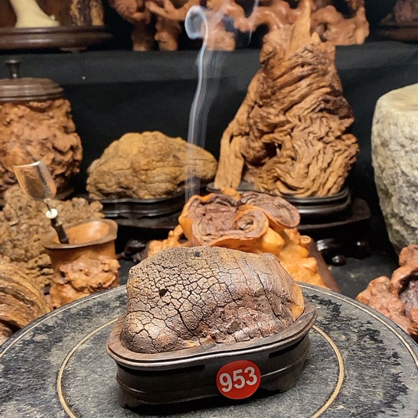 【闪购商品】953号风化胡杨木香炉工艺