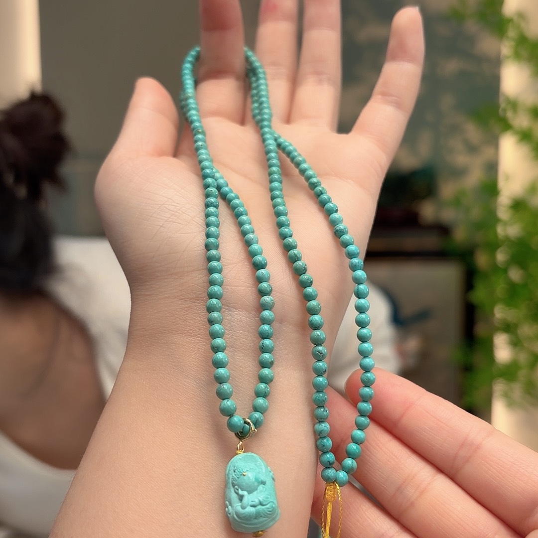 绿松石未镶嵌颈饰