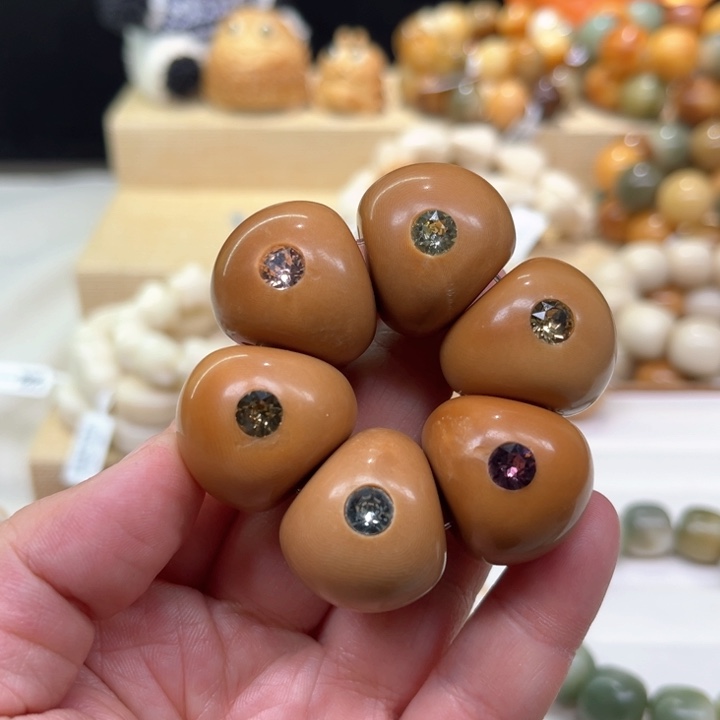 菩提根/象牙果手串瑕山竹1-15-145