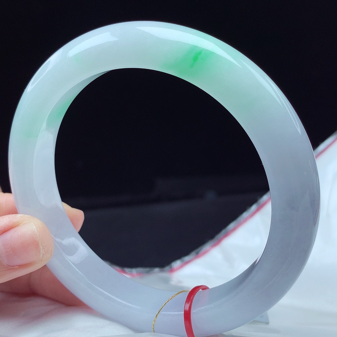 翡翠未镶嵌手镯62圈3981