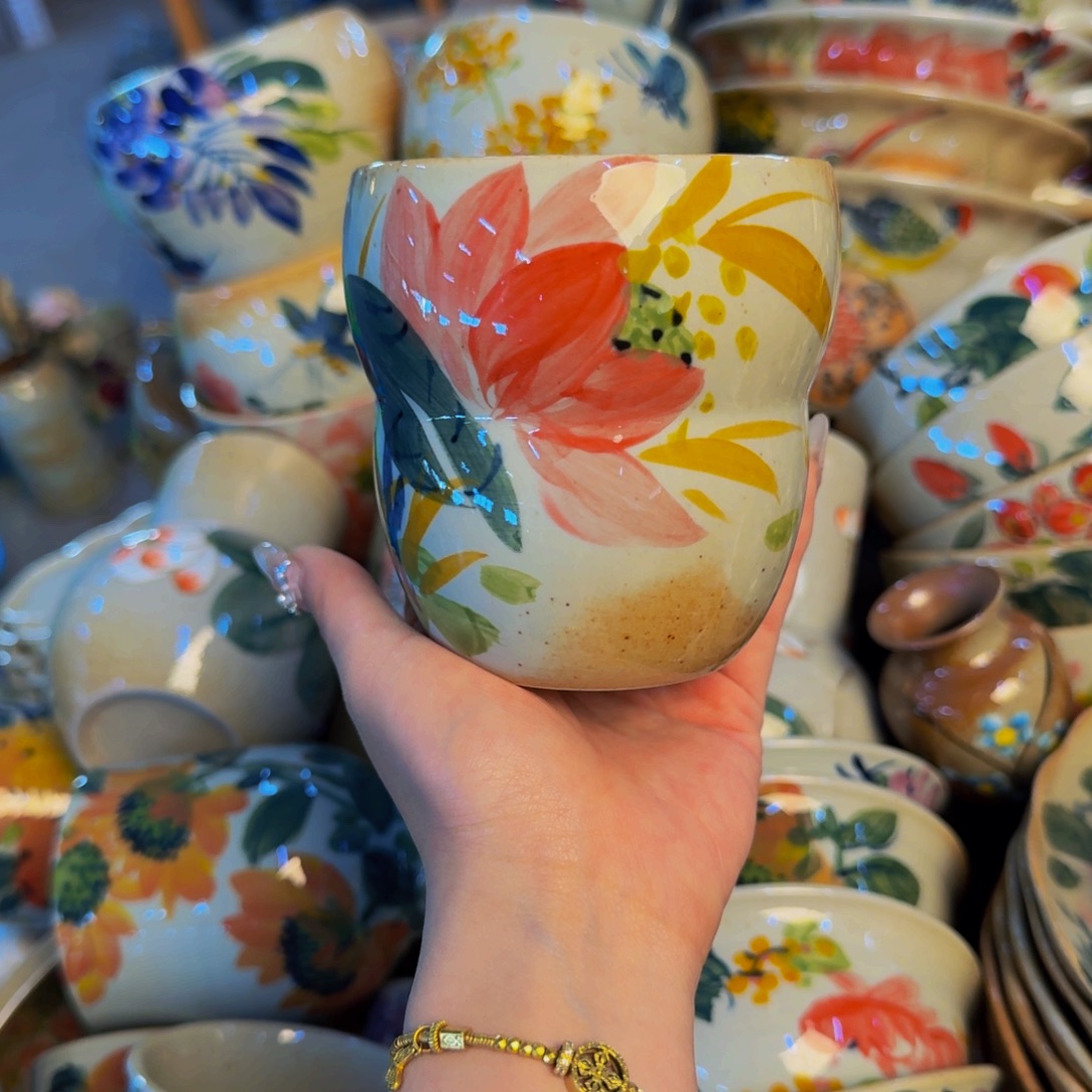 瓷片景德镇陶瓷手工手绘