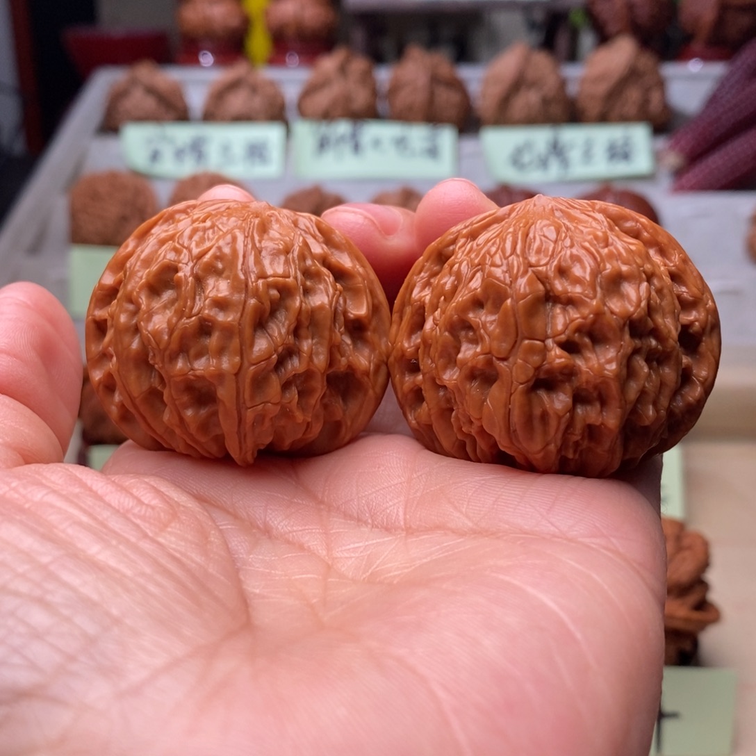 把件文玩核桃球形正磨