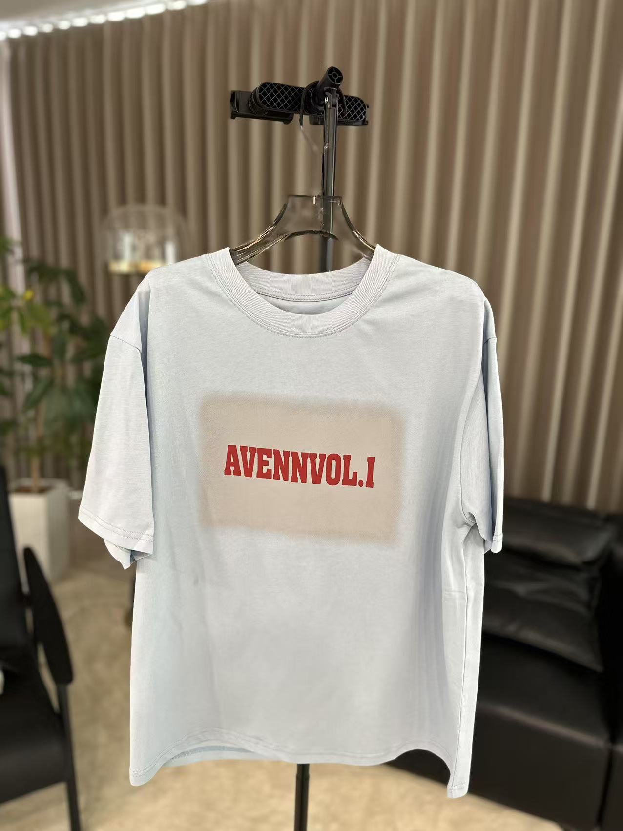 【柳青女装】2025春季新款简约字母圆领短袖上衣时尚休闲百搭T恤