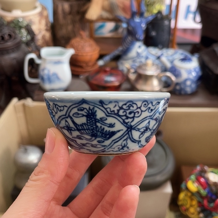 瓷中古工艺品摆件