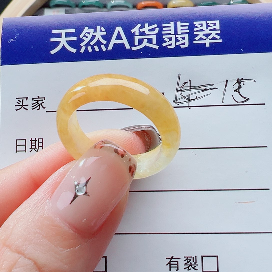 未镶嵌戒指翡翠戒圈