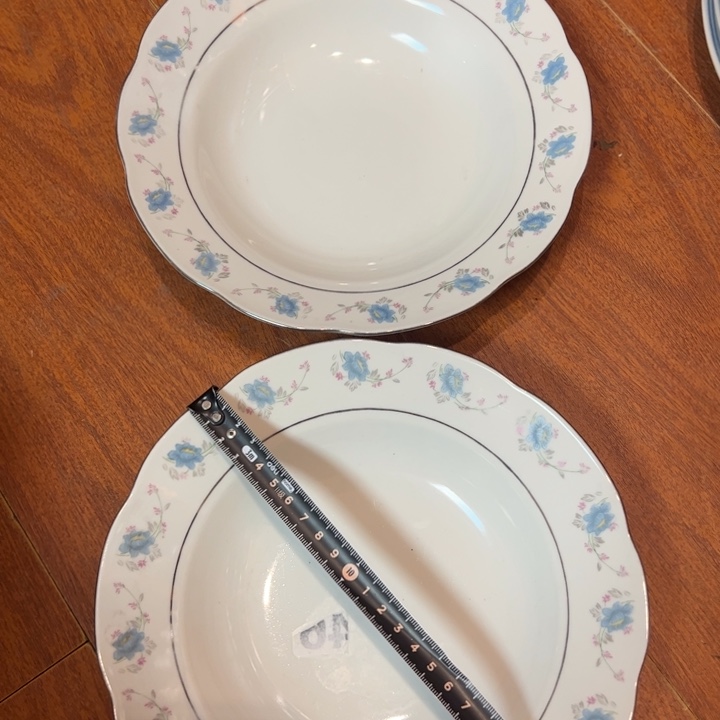 瓷片22.5厘米深盘2个