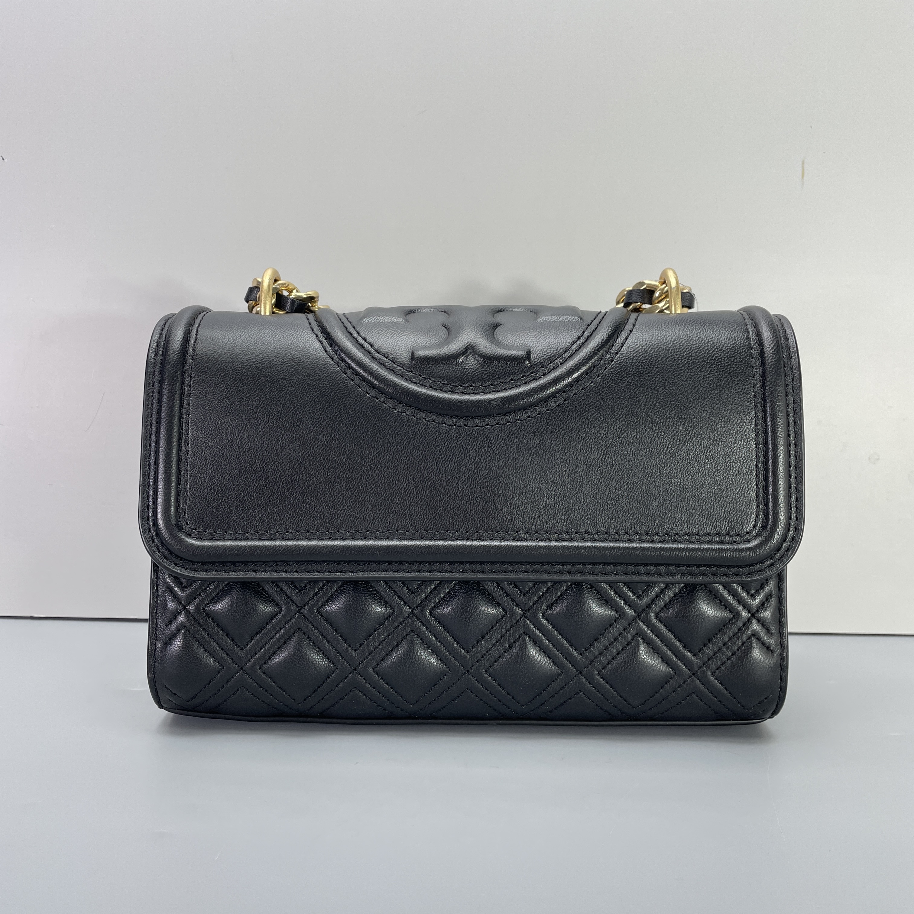 90新 TORY BURCH/汤丽柏琦 小林/女士小号链条包21*14*6cmB070402