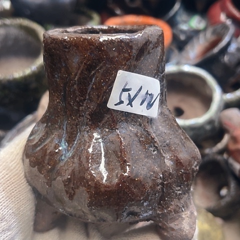 红陶粗陶花盆手工