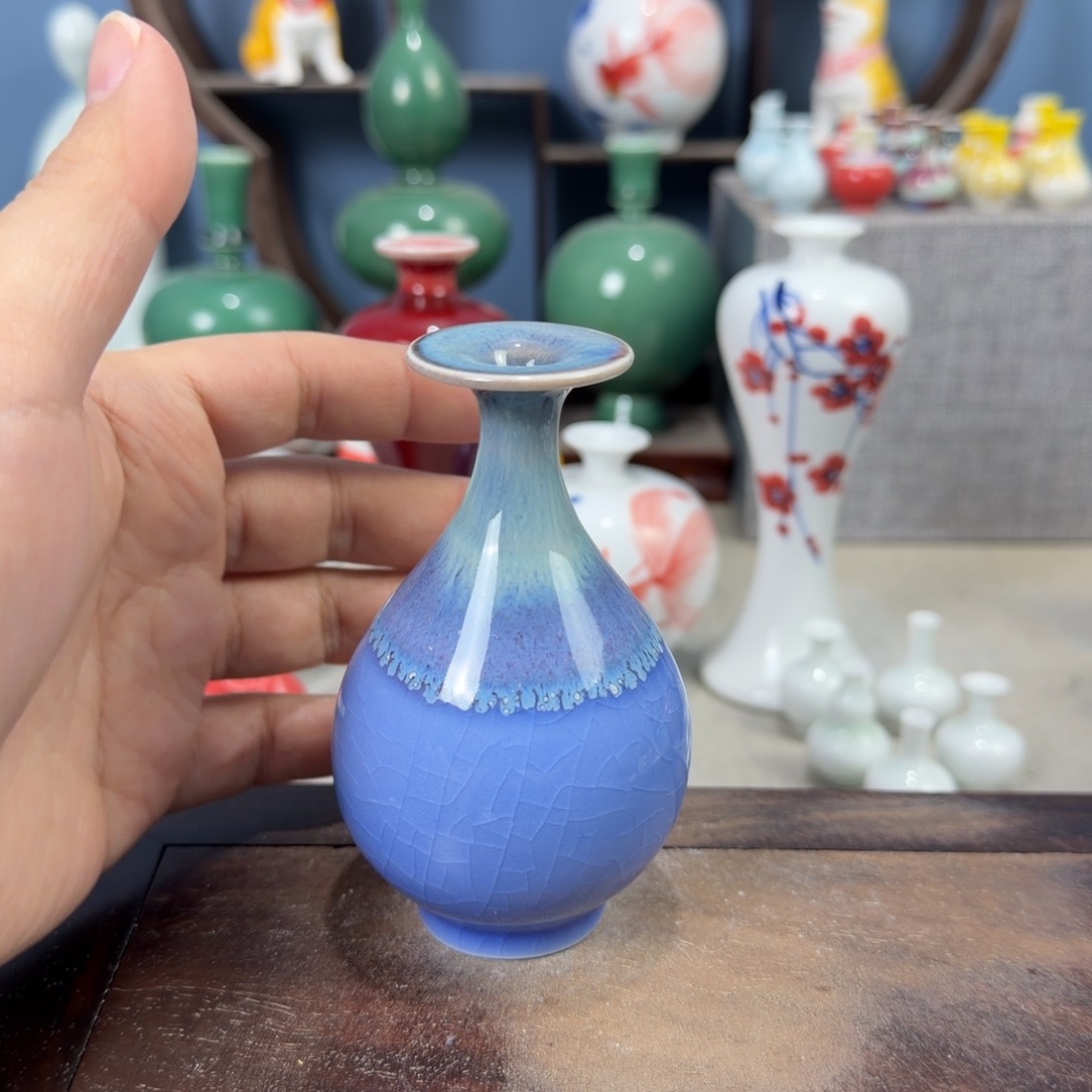 陶瓷手工小花器摆件