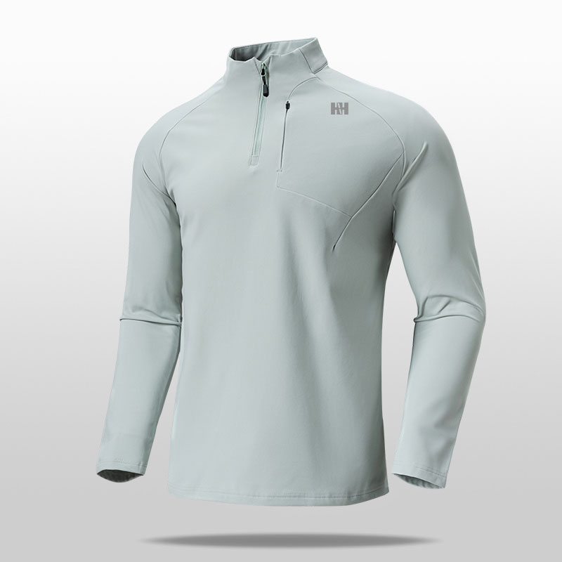 挪威户外男运动卫衣男士春季弹力秋冬立领长袖健身衣速干透气休闲