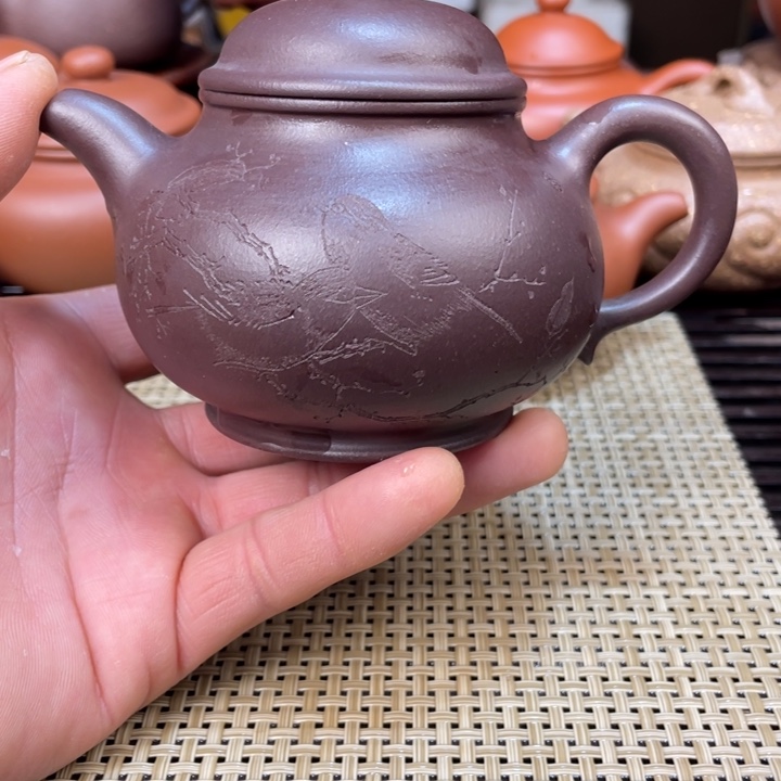 紫砂茶壶D****8紫泥手工制作