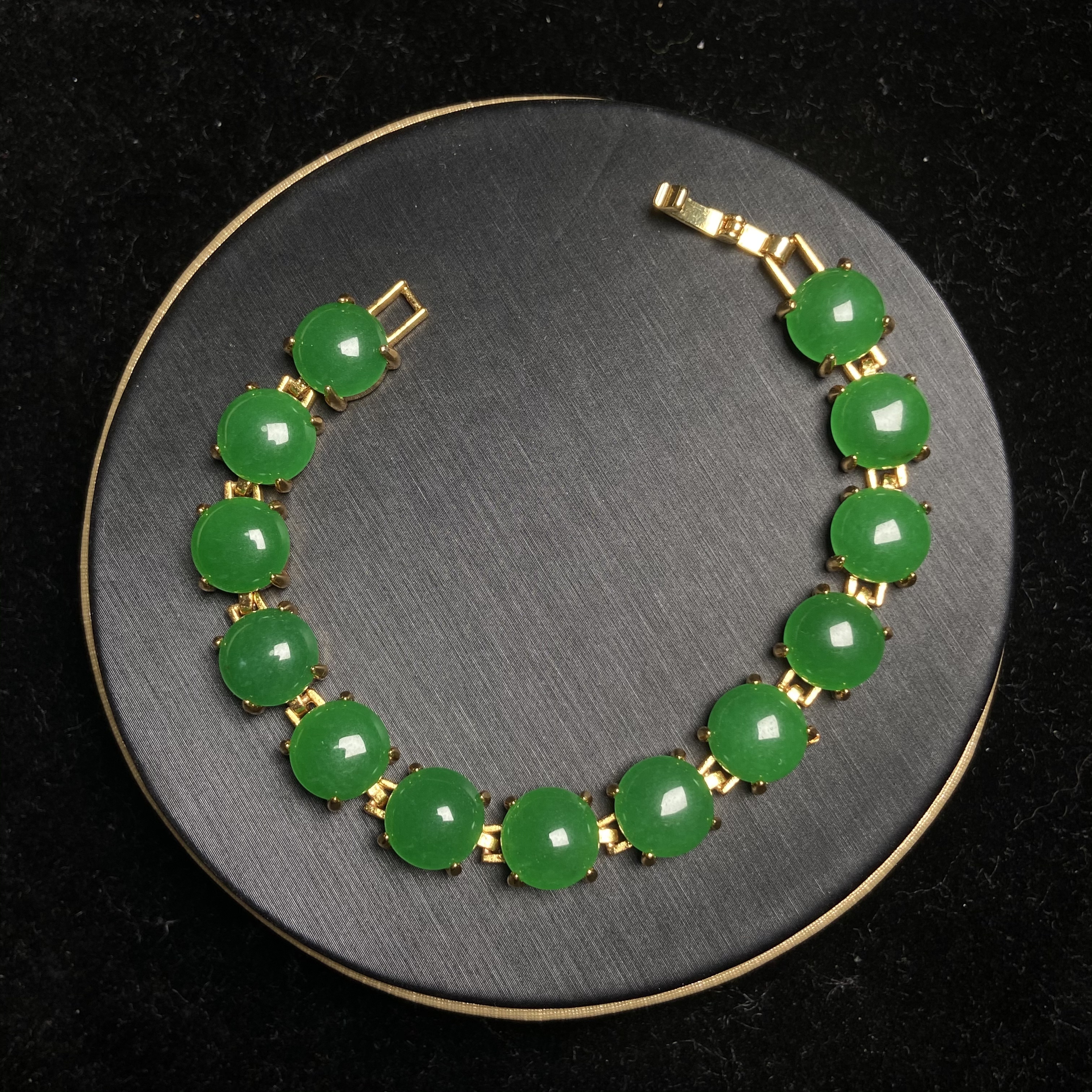 【私人订制款】缅料翡翠手链-45