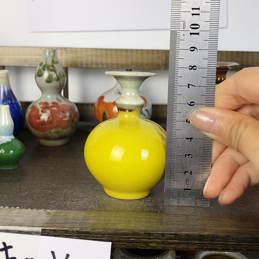 摆件景德镇高温陶瓷小花瓶