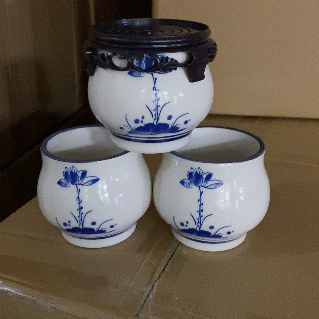 紫砂陶瓷花盆浮力
