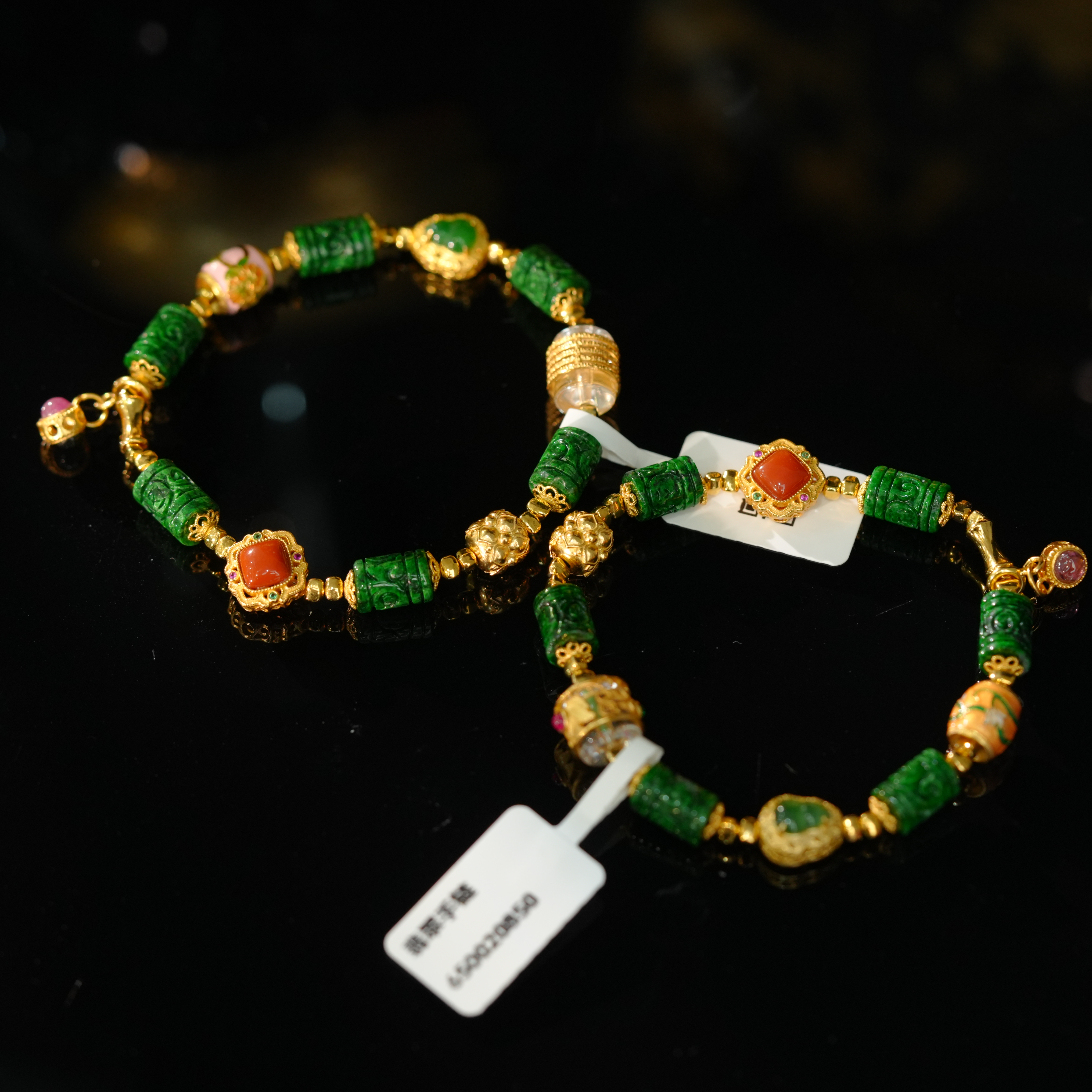 【初见甄选】翡翠手链21-1CL377X14【多样性发一件】