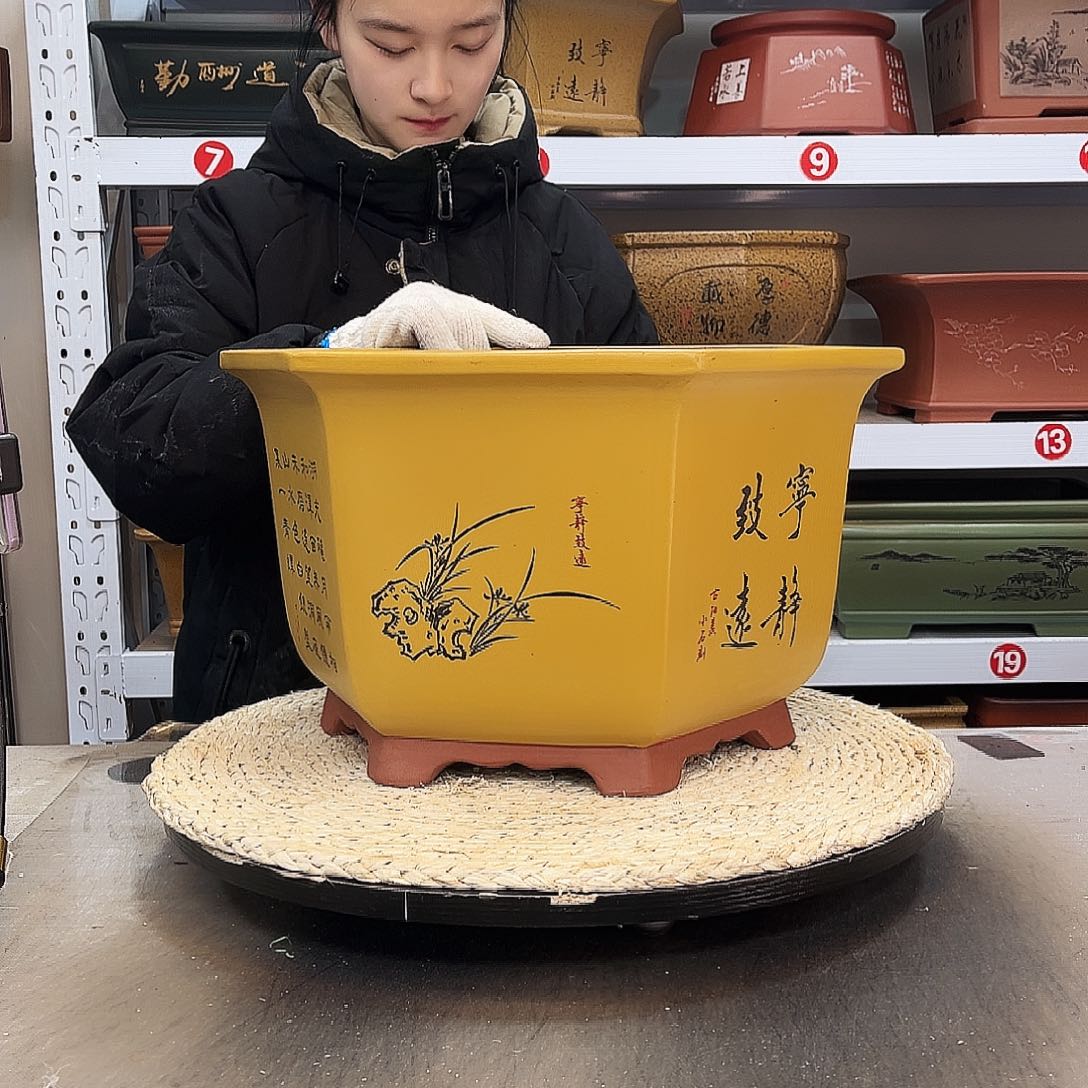 紫砂花盆紫砂花盆
