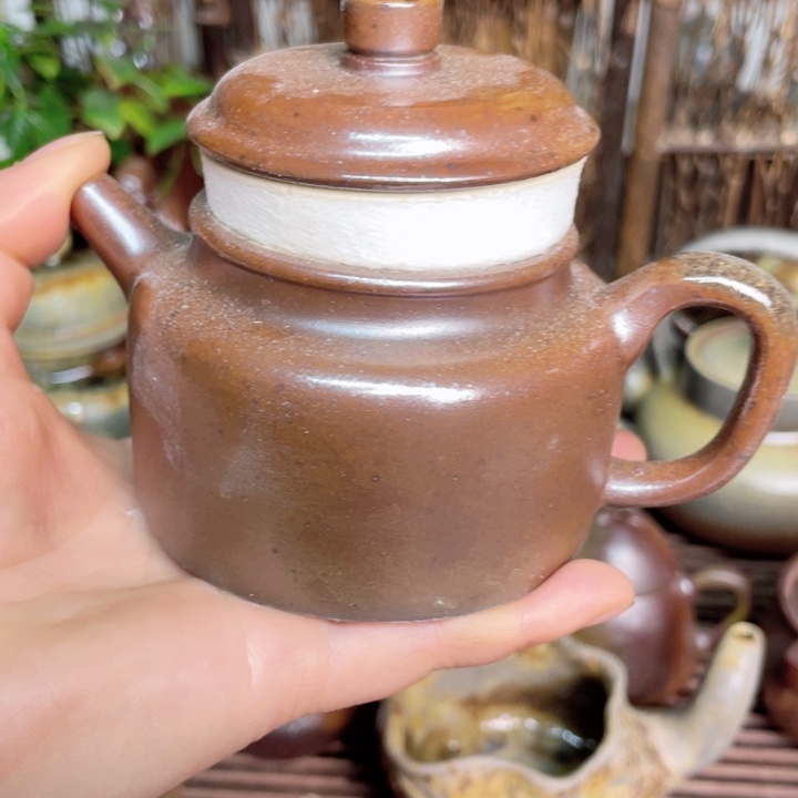 紫砂茶壶纯自然高温无釉裸柴烧