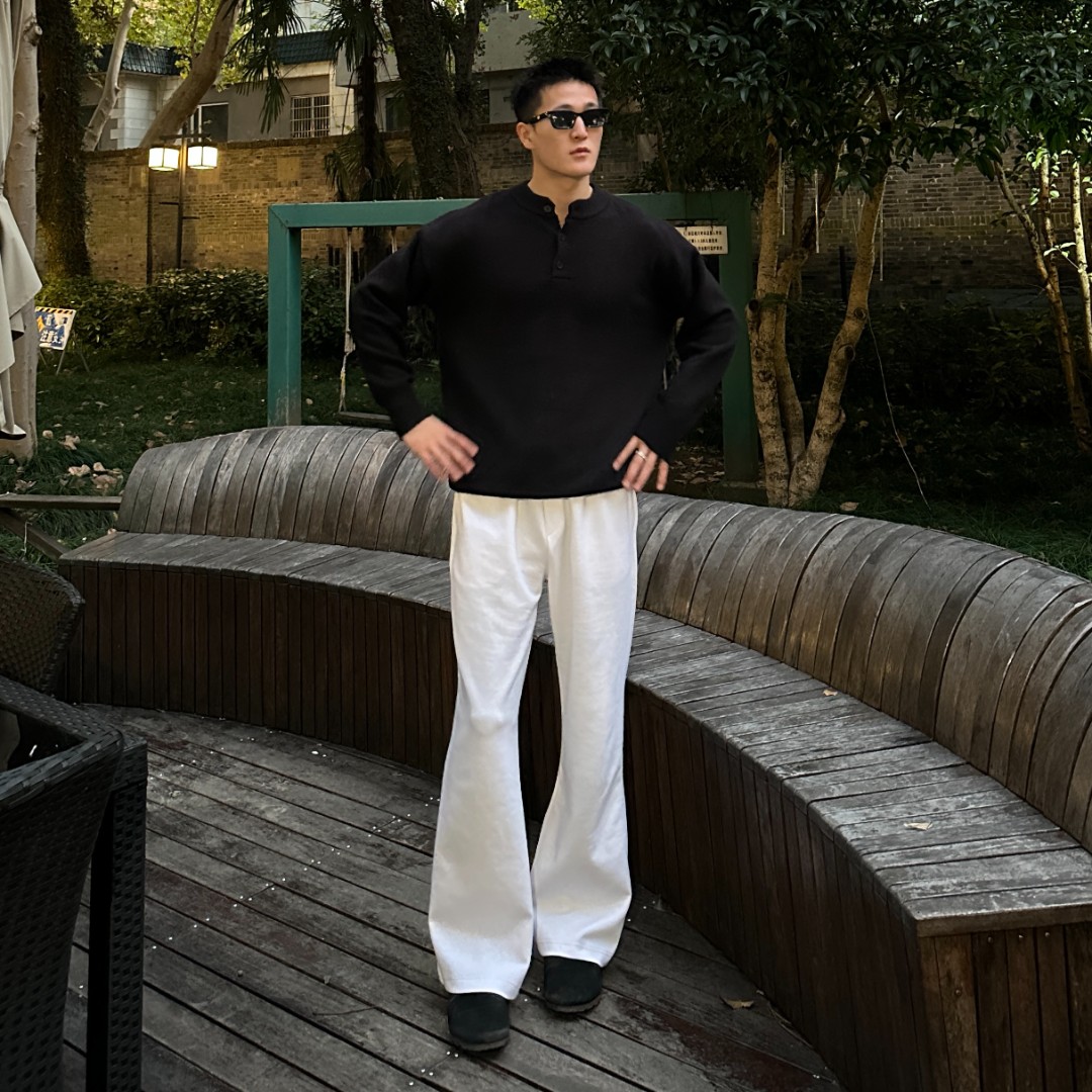 KPAK25B口粮卫裤软糯丝滑多颜色运动健身A字直筒宽松舒适卫裤