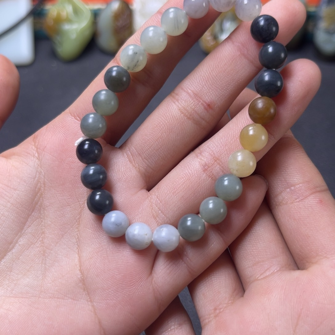 和田玉手串未镶嵌