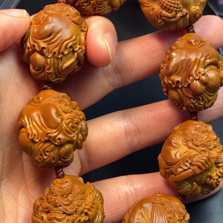 凡***满橄榄核手串/手链钟馗手串
