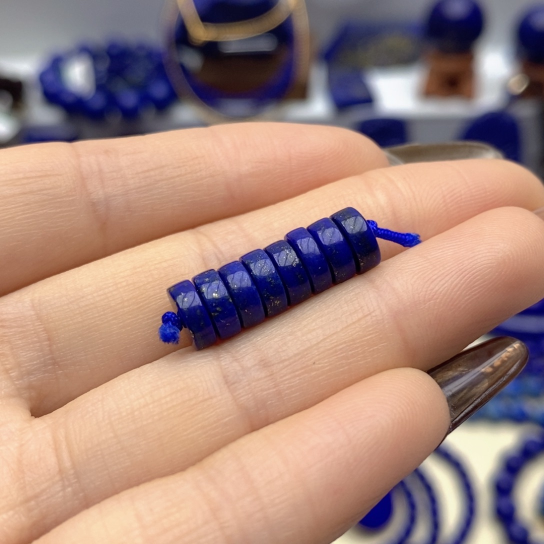 青金石未镶嵌隔片7mm