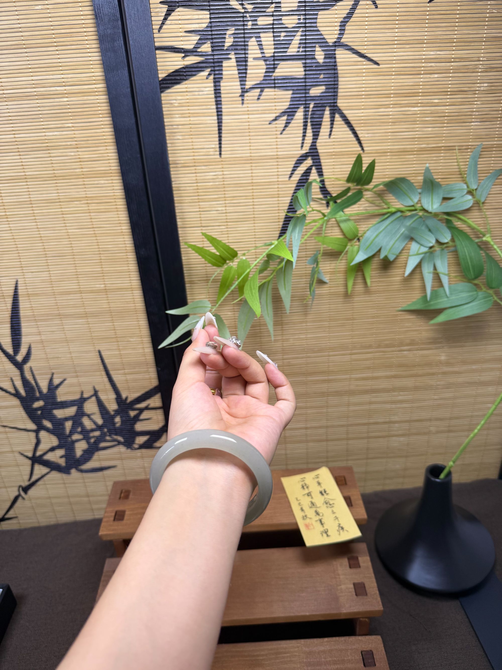 天然东陵玉手镯 一物一图