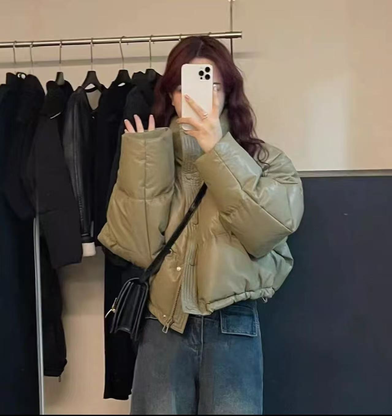 pu皮短款棉服防水防风女免洗小个子显瘦百搭面包棉衣加厚韩版外套