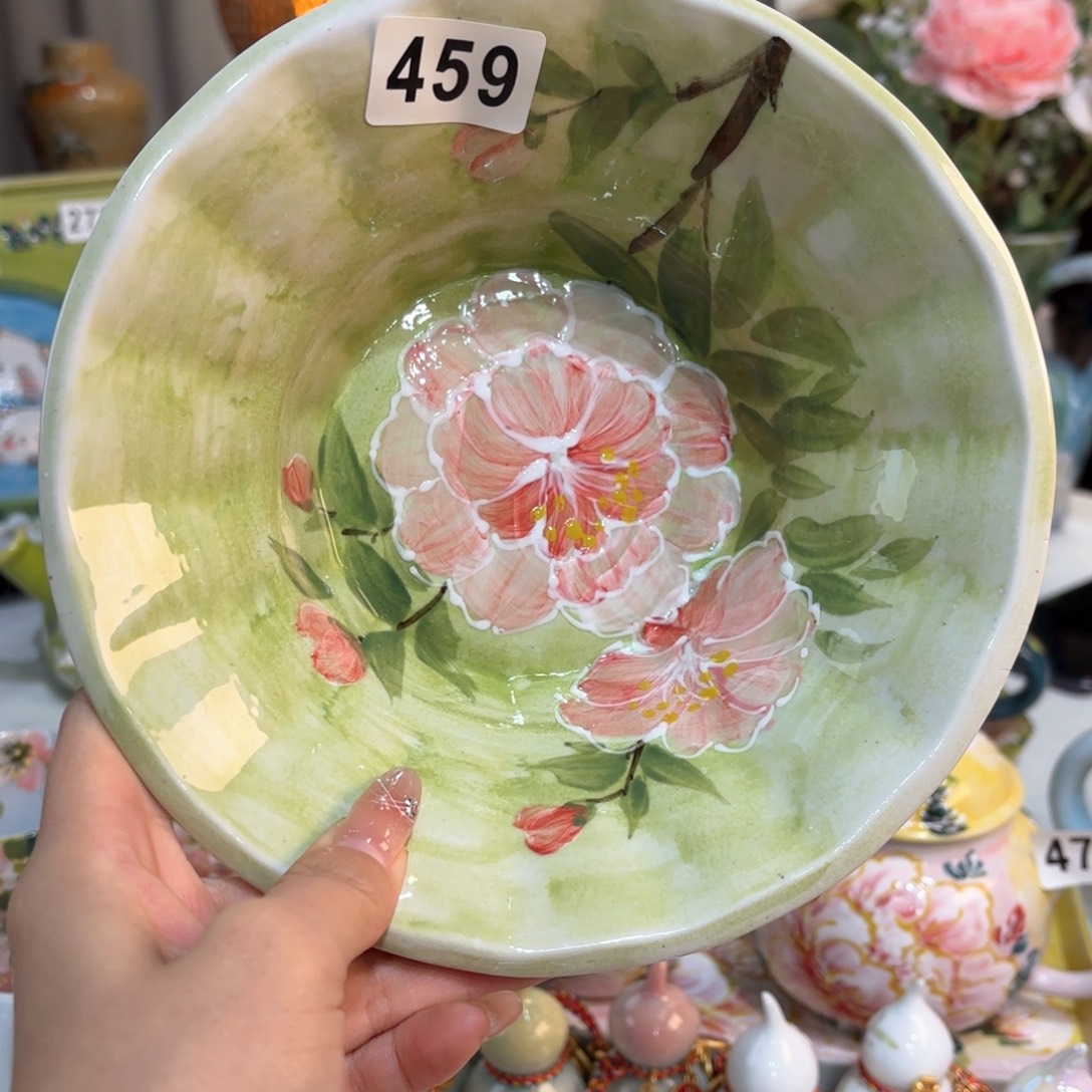 景德镇手绘高温釉下彩陶瓷茶具