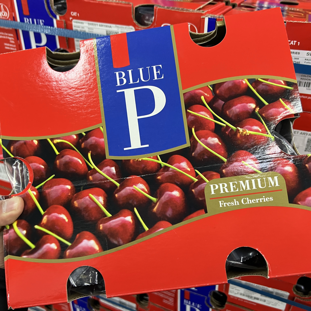 【海运】蓝P牌3J甜阿雅娜车厘子-1箱净重5斤甜阿雅娜智利