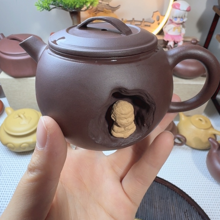 原矿紫泥壶有洞天160cc