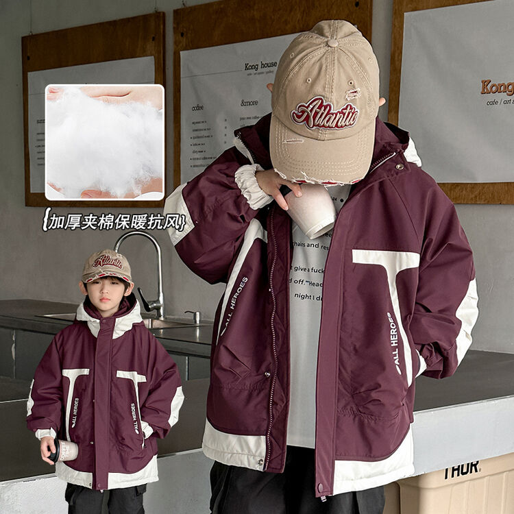 2025冬款儿童夹棉二棉外套