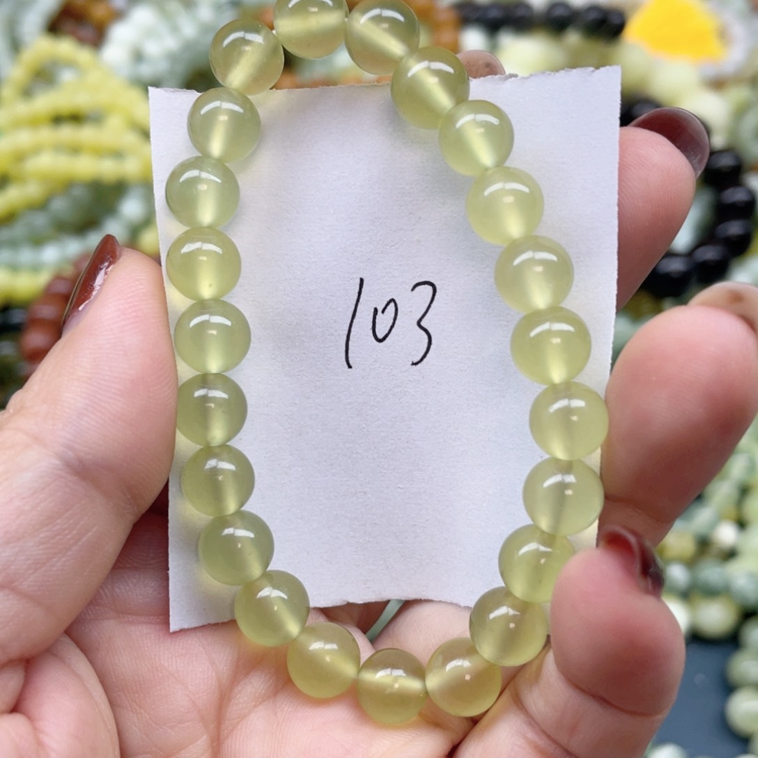 未镶嵌蛇纹石玉手串