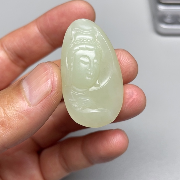 和田玉吊坠(不含链)未镶嵌涛*