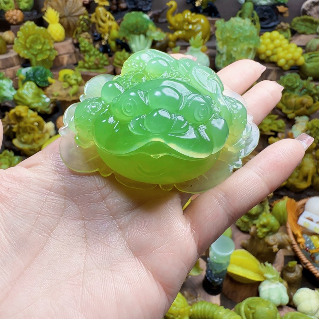 蛇纹石玉未镶嵌手把