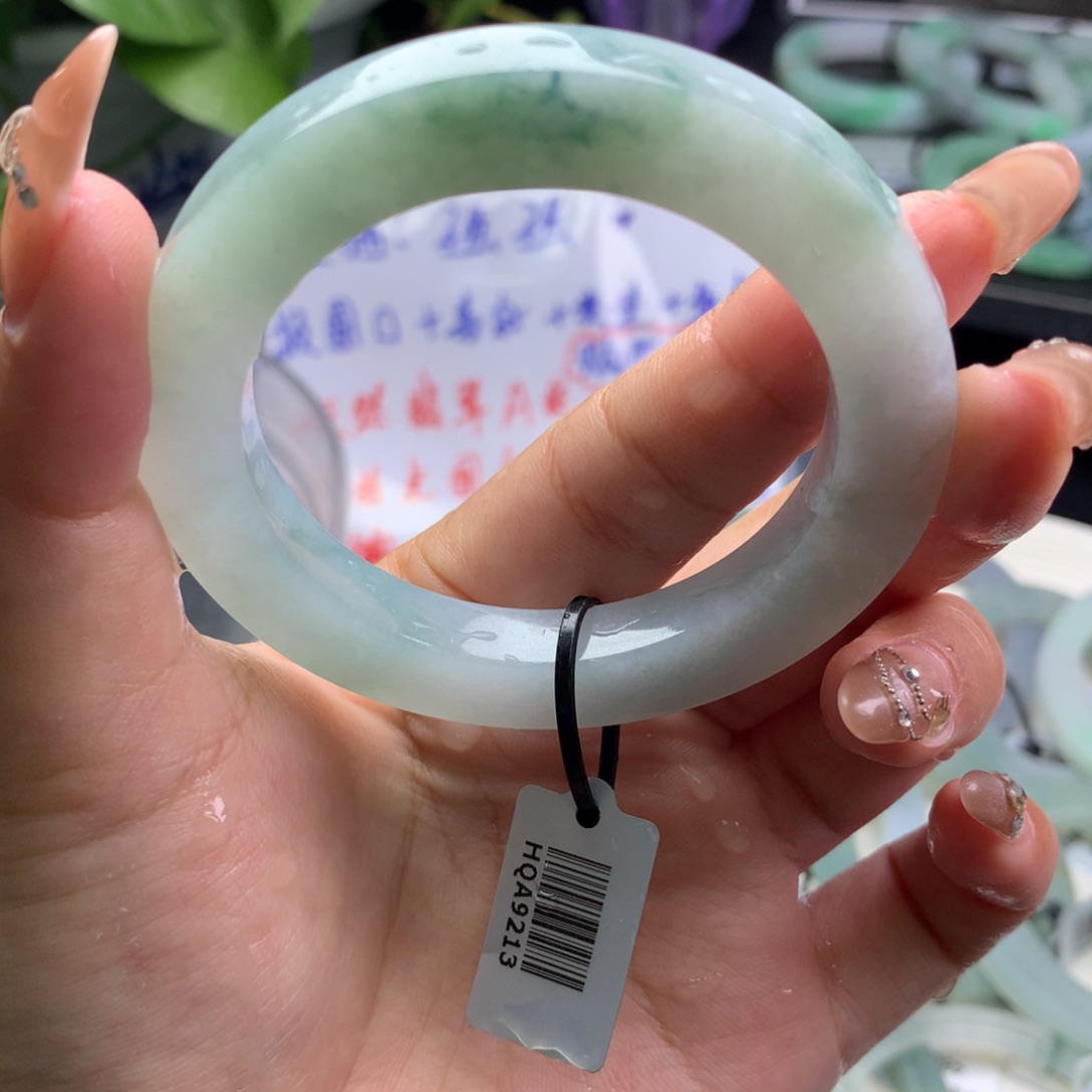 定制翡翠叮当镯未镶嵌51/57 宽6+ 