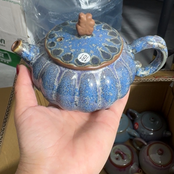 陶摆件郑家钧窑摆件微