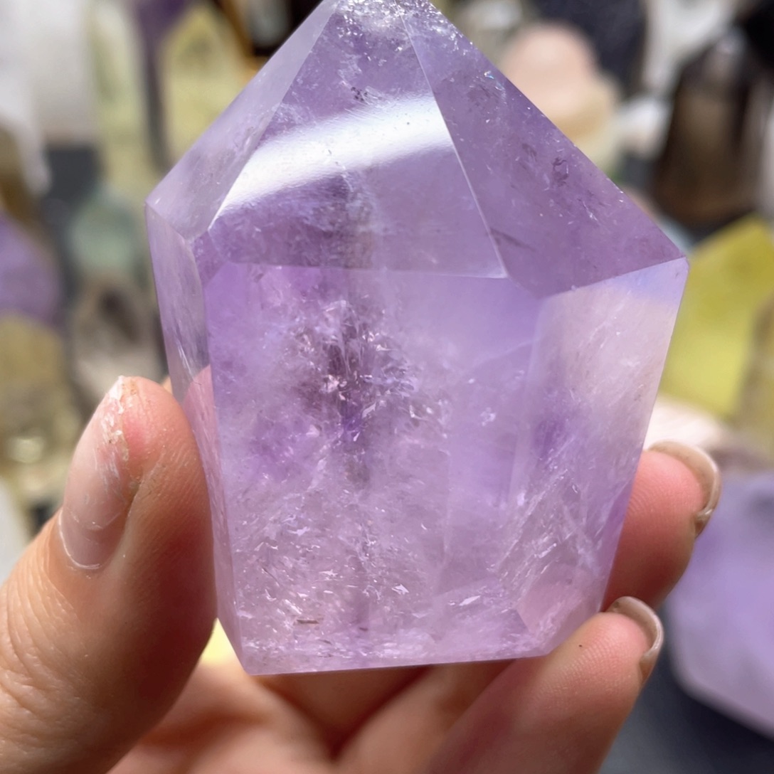 3未镶嵌水晶紫水晶柱