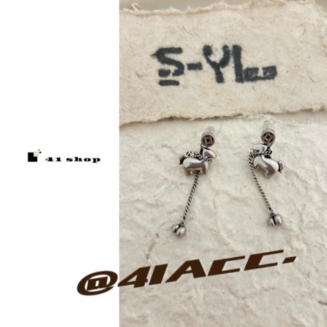 铜合金耳饰 A509 马上有钱葫芦流苏耳钉耳饰