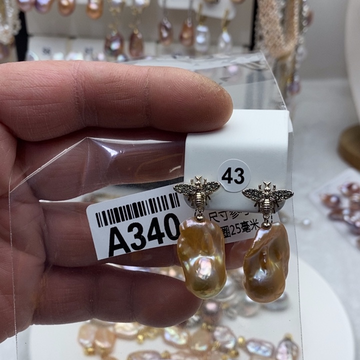 淡水珍珠项链合金340