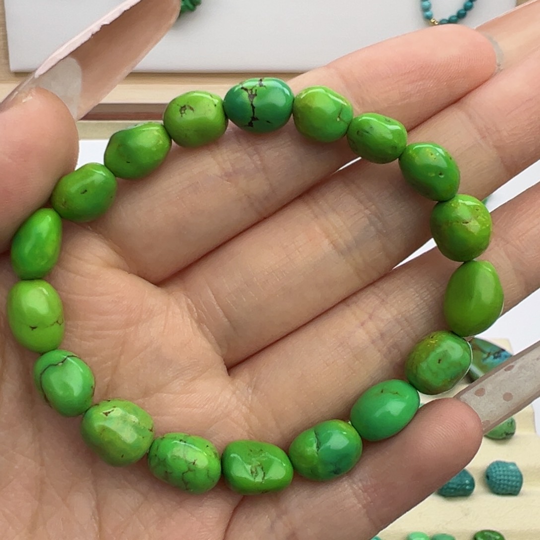 捷****建菜籽黄随行手串8+mm双