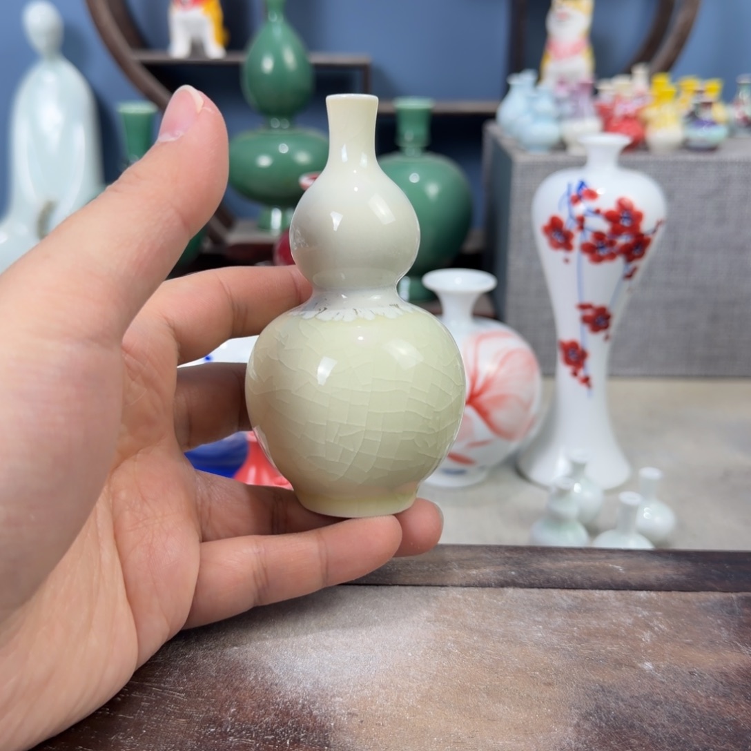 陶瓷手工小花器摆件