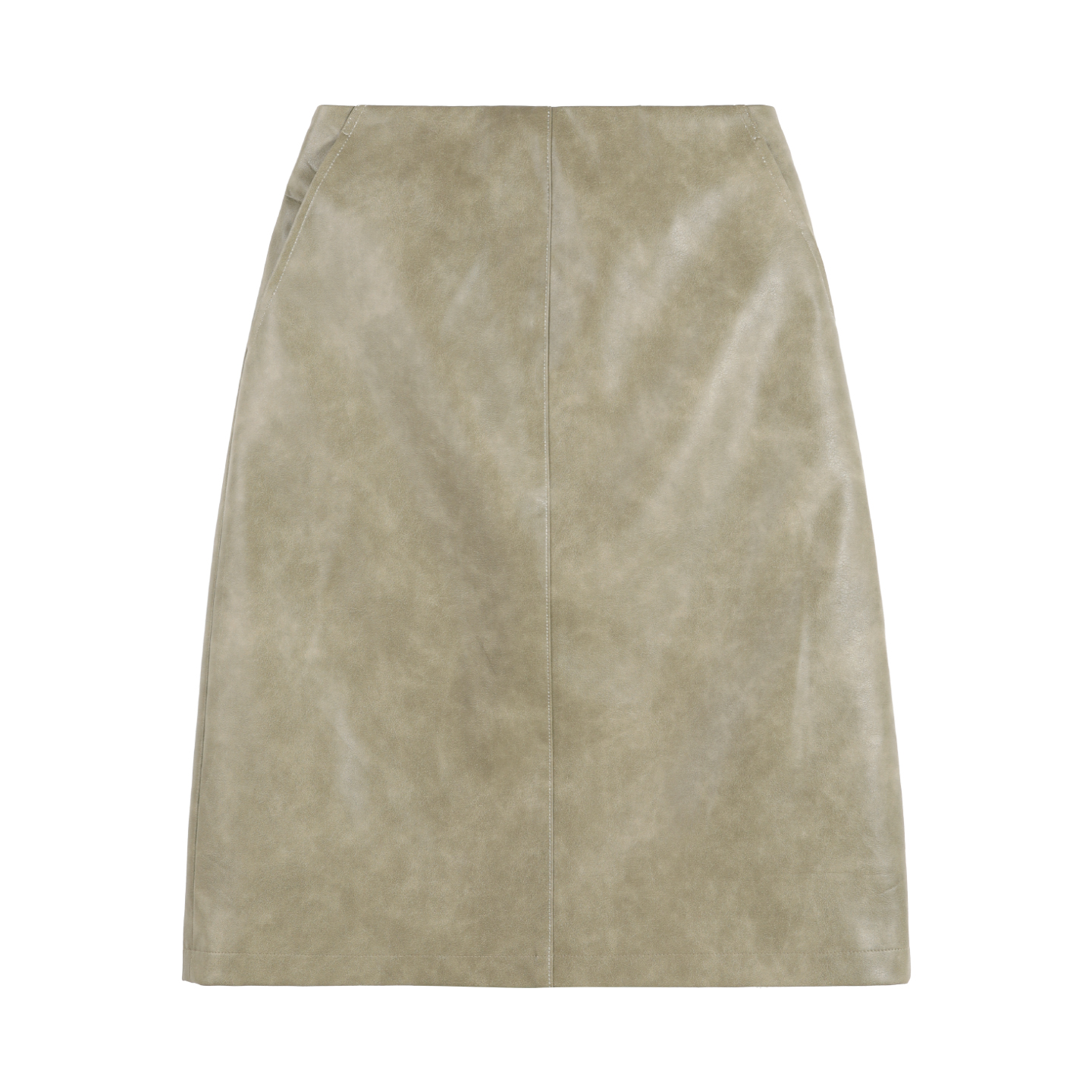 2025冬季时尚潮流百搭淑女休闲风简约纯色素雅半身皮裙HBZX720096