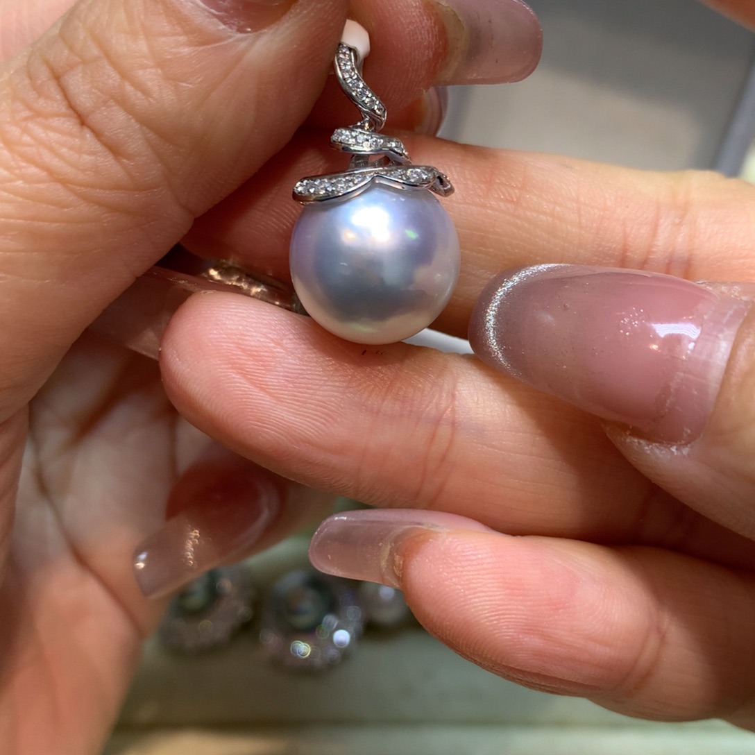 海水珍珠颈饰14K金镶嵌