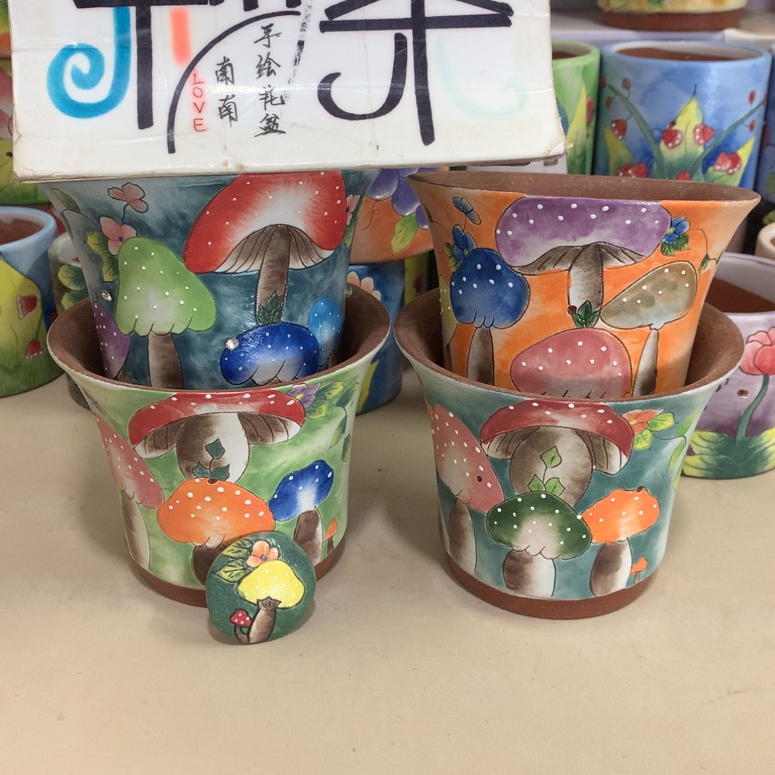 ?****?福利花盆，手绘花盆