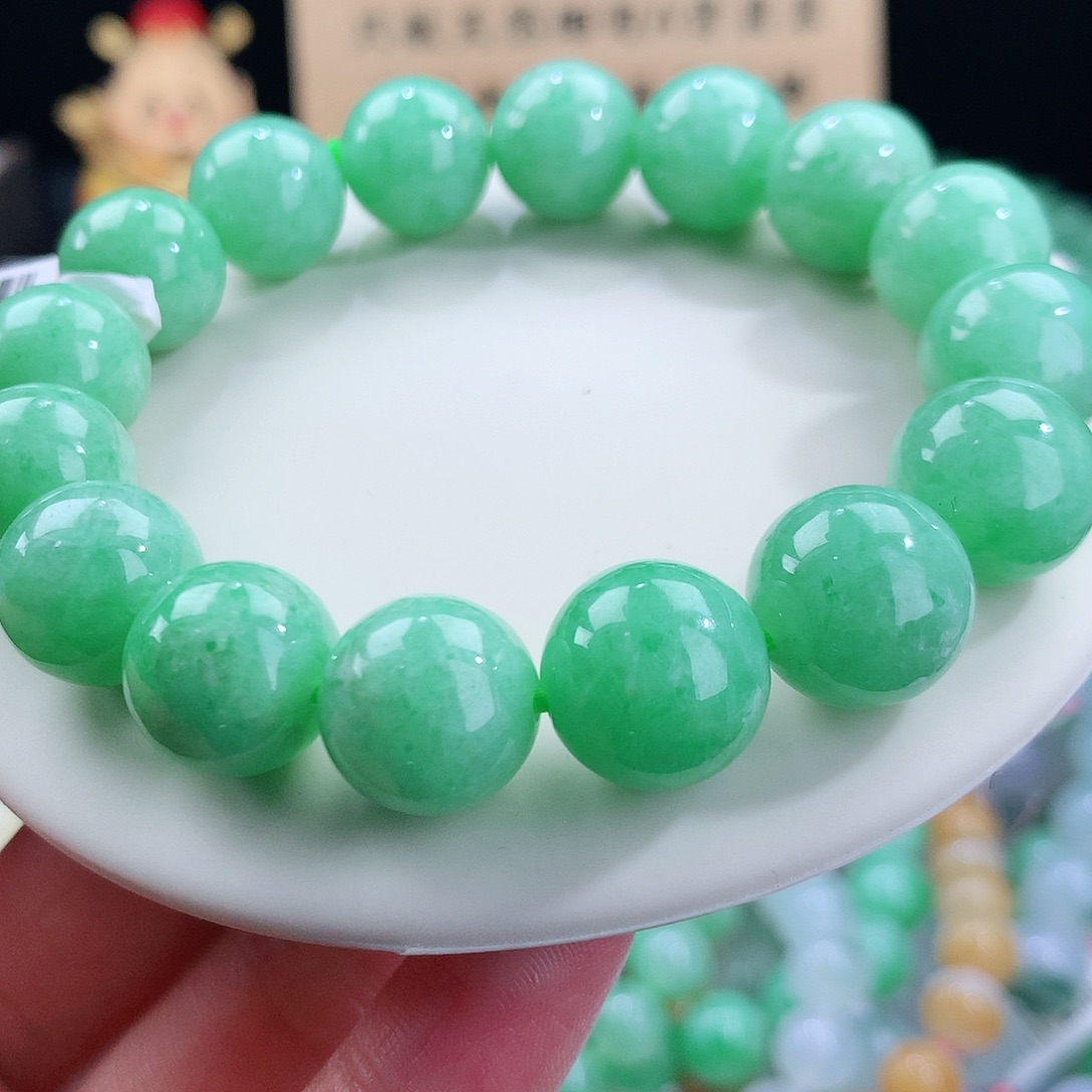 翡翠手链未镶嵌卡13