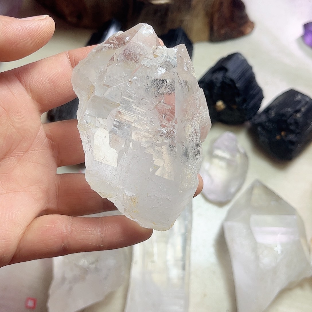 水晶天然水晶原石未镶嵌~****~