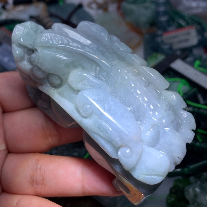 翡翠颈饰未镶嵌保真天然A货翡翠