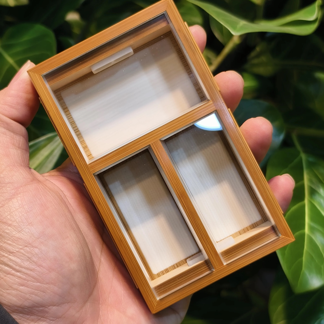 海派师傅朱龚作品老竹朝天窗三居室黄蛉盒竹蛉金钟盒鸣虫盒虫具